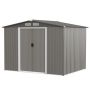 Garden storage shed 260x207x181cm, gray