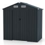 Garden storage shed 182x129x197cm., dark gray