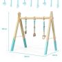 Children's arch with toys 62x45x60cm., light brown/blue color