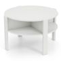 Coffee table 74.5x74.5x45.5cm., white
