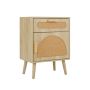 Bedside table 45x30x61cm., light brown