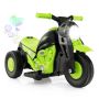 Electric children's motorcycle 81x36x43cm., black/green color