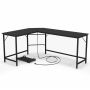 Desk 125x168x74.5cm., black