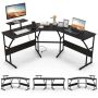 Desk 225x48x91cm., black