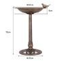 Birdbath 51x72cm., bronze color