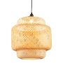 Hanging lamp 40x40x43cm., light brown