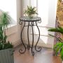 Outdoor table 30x50cm., black/white