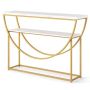 Console 120x30x80.5cm., white/gold color