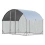 Chicken coop 190x280x195cm., silver color