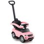 Machine pusher with handle 85x40x95cm., pink/black