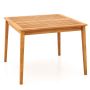 Outdoor table 100x100x75.5cm., light brown