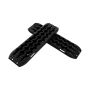 Set of 2 grip mats 107x31x7cm., black