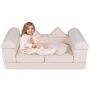 Modular children's sofa 130x66x52.5cm., beige