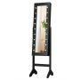 Standing mirror-jewelry cabinet 35x31.5x145cm., black