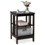 Nightstand 40x40x61cm., dark brown