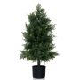 Artificial fir tree 15x80cm., green/black