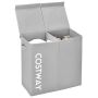 Laundry basket 62x31x60cm., gray