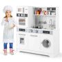 Children's kitchen 80x31.5x89cm., white/gray