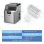 Ice cream maker 26x36x38cm., silver/black