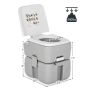 Tourist toilet 41.5x34.5x42cm., gray