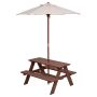 Children's outdoor bench 79x71x52.5cm., brown/beige