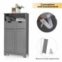 Bathroom cabinet 60x30x109cm., gray