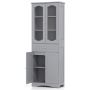 Bathroom cabinet 60x30x160cm., gray