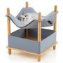 Cat house 40x40x53cm., gray/light brown