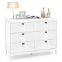 Chest of drawers 106x40x79cm., white