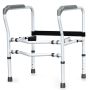 Toilet support 48x62x76cm., white/black
