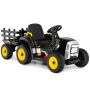 Children's electric tractor 136.5x50x52.5cm., black