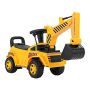 Children's excavator pusher 86x30x52cm., yellow/black