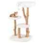 Scratching post 59x49x110cm., white/light brown