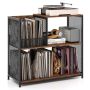 Freestanding shelf 83x36x76.5cm., brown/black