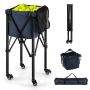 Tennis ball trolley 40x40x92cm., black/dark blue