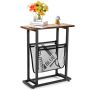 Side table 48x18x54.5cm., black/brown