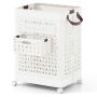 Laundry basket 43.5x34x61cm., white