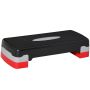Aerobic stepper, 10/15 cm height, Black/gray/red, 68 × 15 × 29 cm