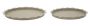 Apvalių padėklų rinkinys Saturn, 2 vnt, Ø 33 × 2 cm; Ø 27,5 × 2 cm