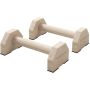 Push-up handles made of beech wood, 2 pcs., non-slip, 30x13x10 cm, natural wood, 120 kg