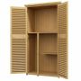Weatherproof garden shed, 87×46.5×160 cm, light yellow