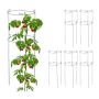 Augalų atramos Relaxdays 10044640.0, 6 vnt., 2 žiedai, Ø 26 × 76 cm