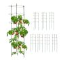 Augalų atramos Relaxdays 8 vnt, 8 vnt, Žalia, 90 × 28 cm