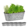 Augalų vazonų rinkinys Relaxdays 10037396.0, 6 vnt, 20,5 × 11 × 13,5 cm