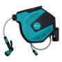 Automatic hose reel and watering hose Durhand 44x22.5x41cm., black/blue