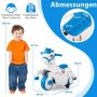 Electric children's motorcycle 68x38x57cm., white/blue