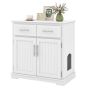 Cat litter box 80x45x80cm, white