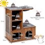 Scratching post 69x39x80.5cm., brown/gray