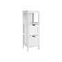 Bathroom shelf with 2 drawers, white