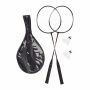 Badmintono rinkinys Relaxdays, 2 raketės, 2 kamuoliukai